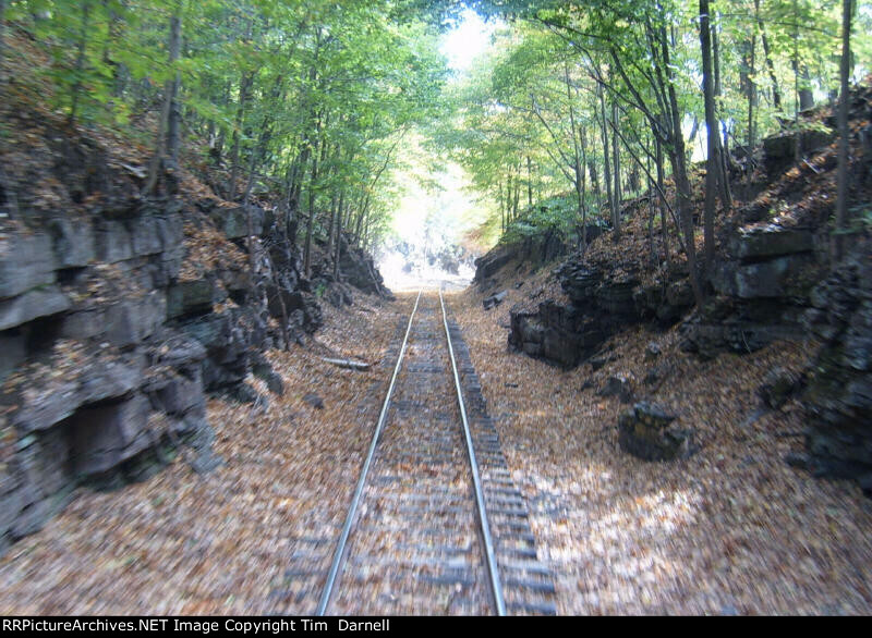 Lower end of the line looking out the back